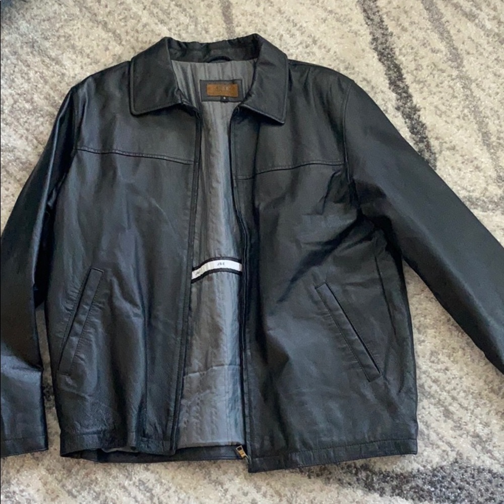 100% leather jacket men Size L